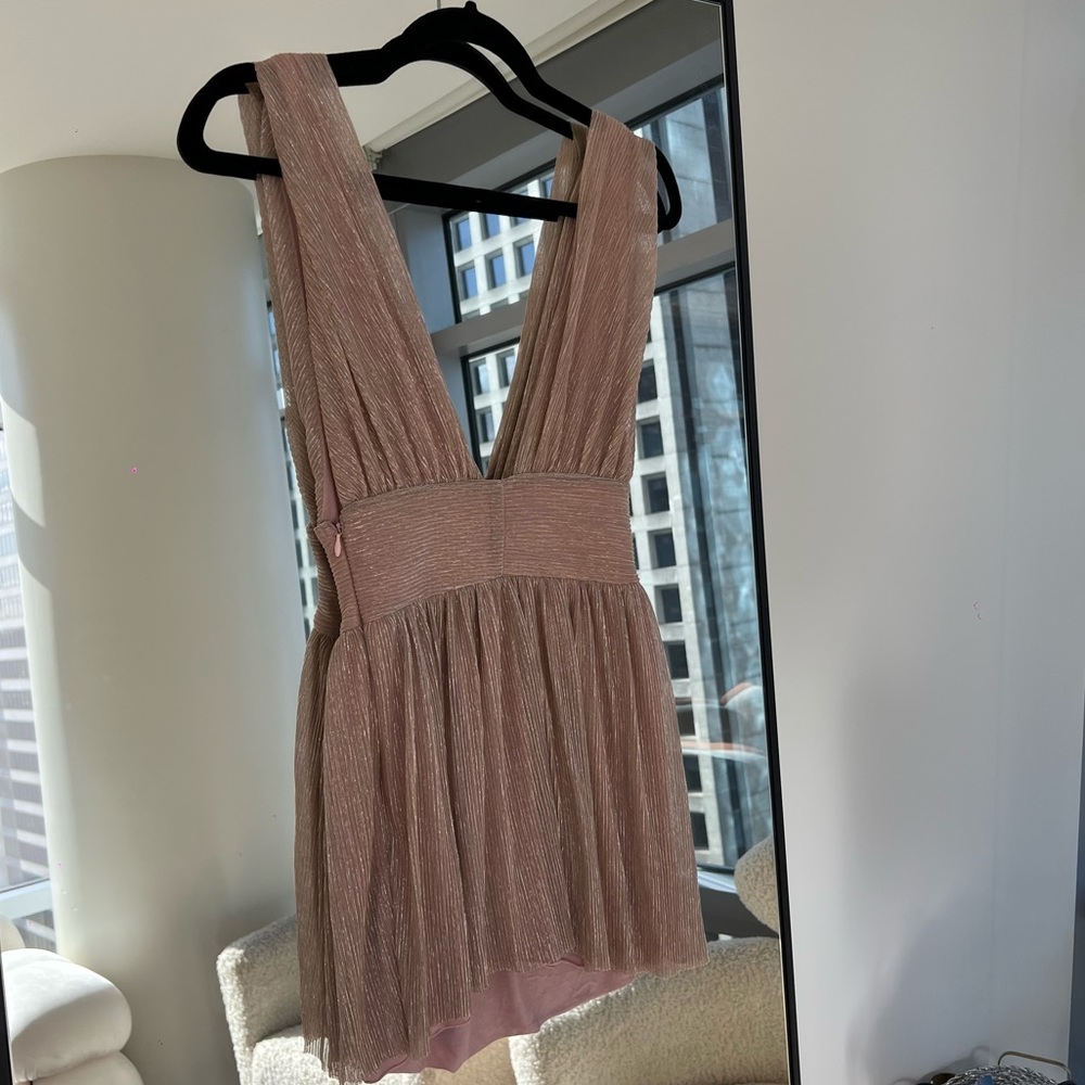 Champagne Mini Dress by superdown (Revolve)